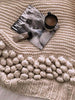 Aran Knitted Throw Blanket