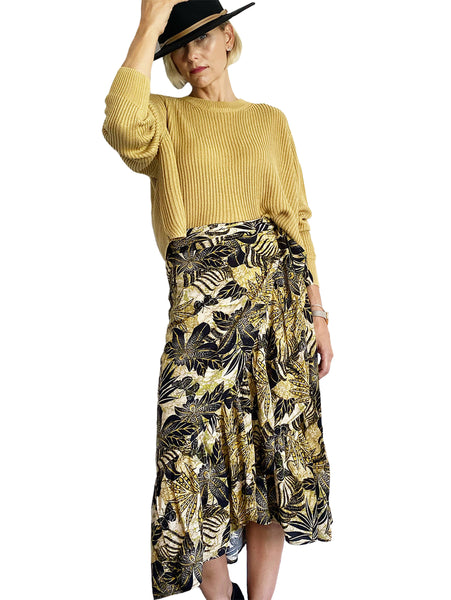 Ella Sol Gigi Ruffle Wrap Skirt