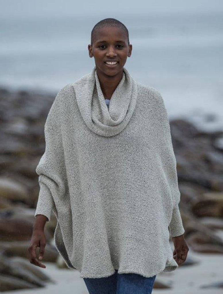 Poncho Sweater 1024x777 Cotton Girls Handcrafted Poncho Sweater, Authentic Knitwear — itarazen