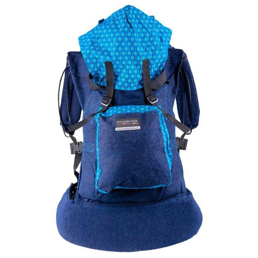 African Baby Carrier Denim-Shweshwe Original (Simple Light weight for all occasions)