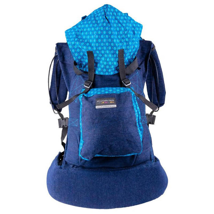 African Baby Carrier Denim-Shweshwe Original (Simple Light weight for all occasions)