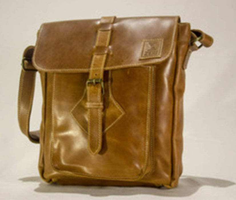 Zeri Leather Messenger Bag - Genuine Leather