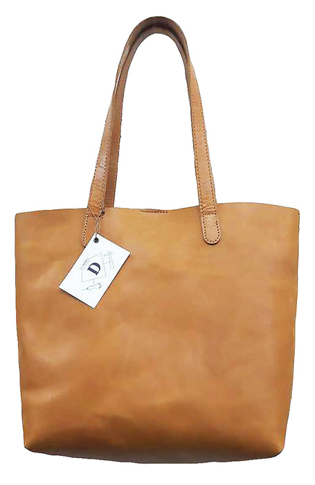 Diomande Genuine Leather Shopper Handbag