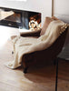 Aran Knitted Throw Blanket
