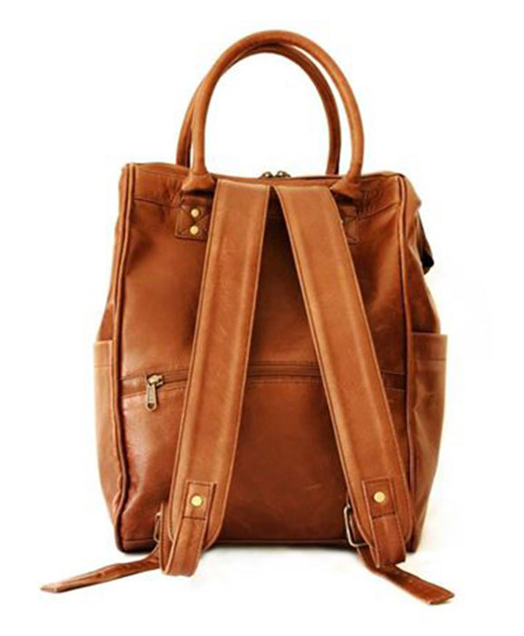 Mally The Bambino Leather Diaper Backpack
