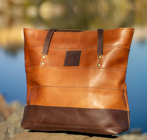 Zeri Leather Shopper Bag