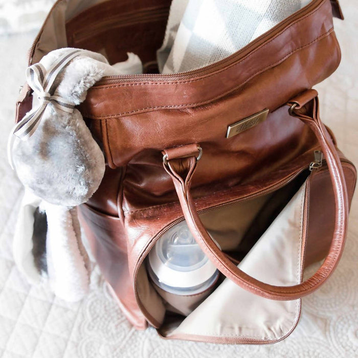 Mally The Bambino Leather Diaper Backpack