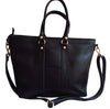 Root in Style Black Leather Women's Handbag