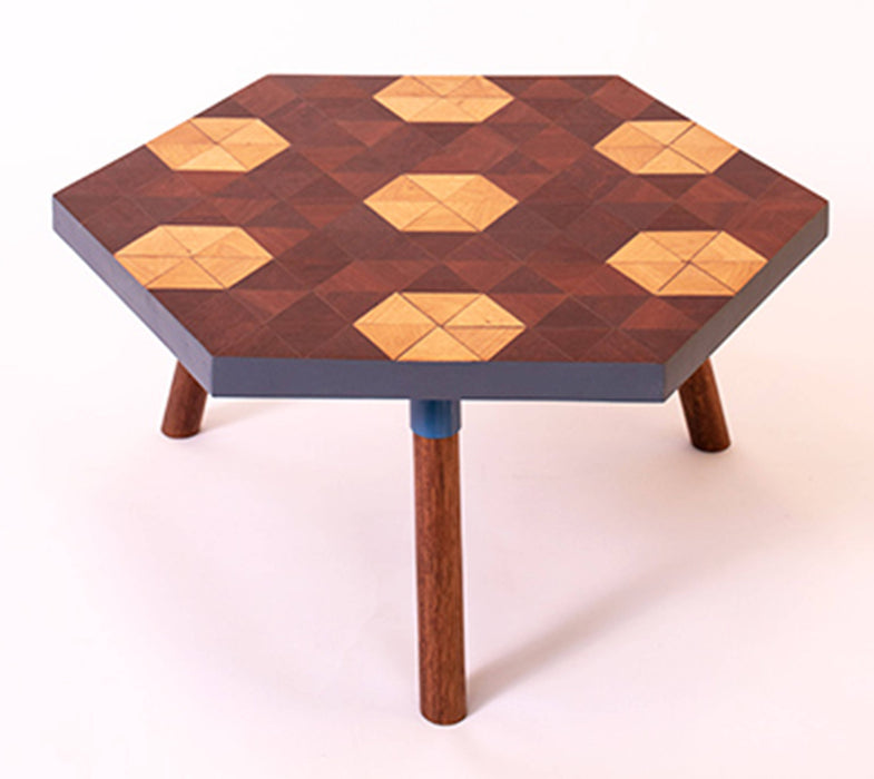 Kaowa Design Wooden Mosaic Table, Beehome 60