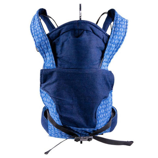 African Baby Carrier Newborn, Denim Shweshwe