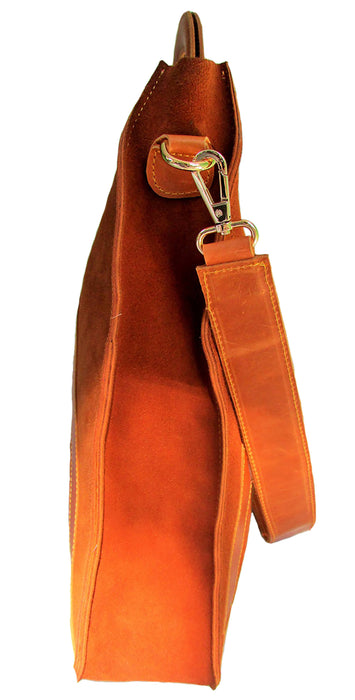 Root in Style Kirar Suede Leather Tote