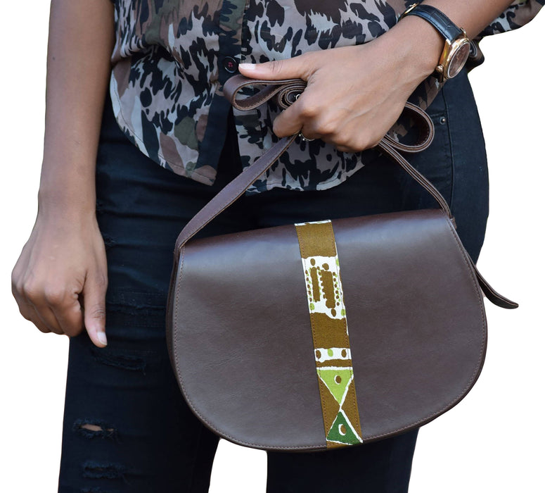 Dokmai Agaraso Women's Crossbody Bag, Full Grain Leather