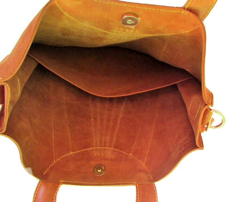 Root in Style Kirar Suede Leather Tote