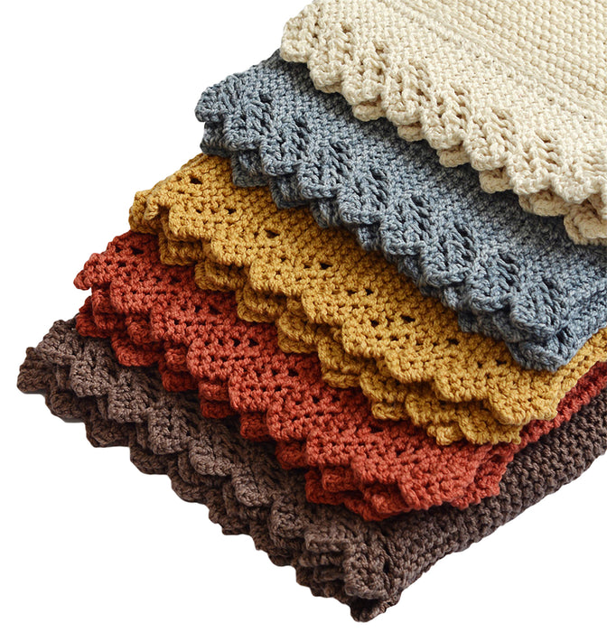 Lacy Edge Blanket, Shawl – Eco Cotton