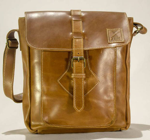 Zeri Leather Messenger Bag - Genuine Leather