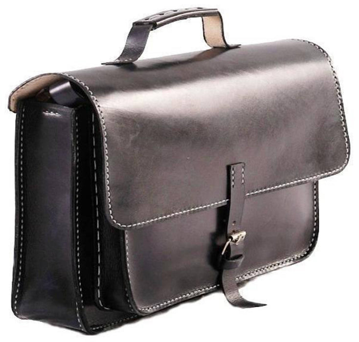 Nanita Hand-Stitched Genuine Leather Briefcase