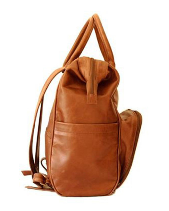 Mally The Bambino Leather Diaper Backpack
