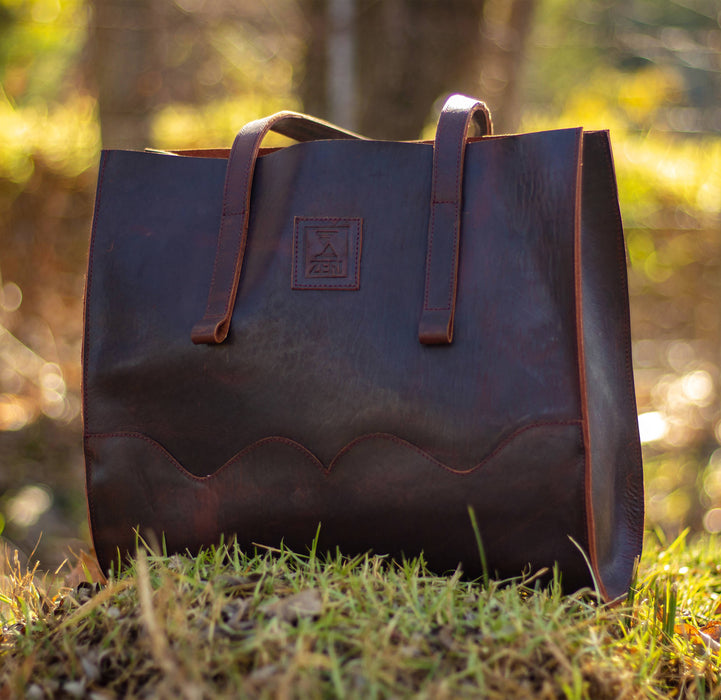 Zeri Leather Tote Bag