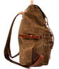 Brothers & Son The Wayfarer Bushveld Tan Canvas and Leather Backpack