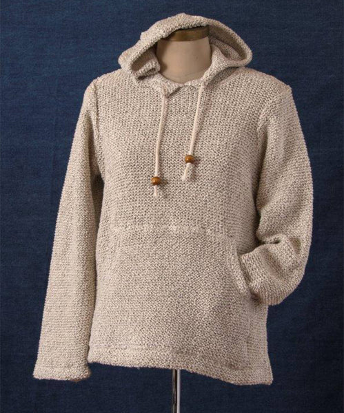Cotton Girls Handcrafted Long Sleeve Hoodie, Double Knit