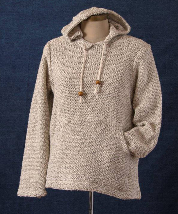 Cotton Girls Handcrafted Long Sleeve Hoodie, Double Knit
