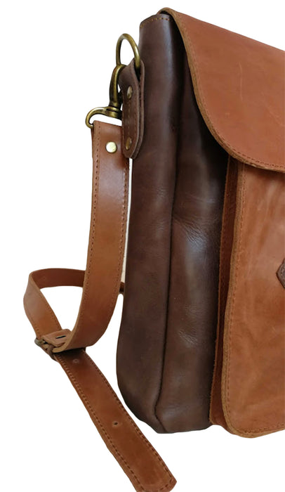 Zeri Messenger Unisex Bag, Full Grain Ethiopian Leather
