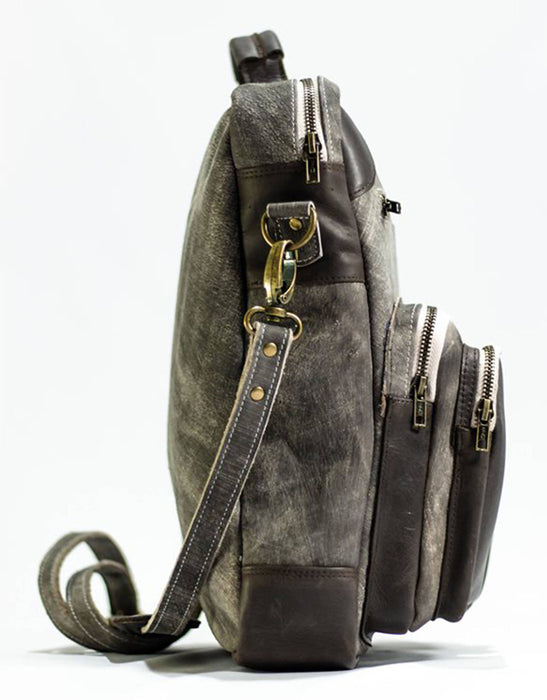 Zeri Leather Messenger Bag