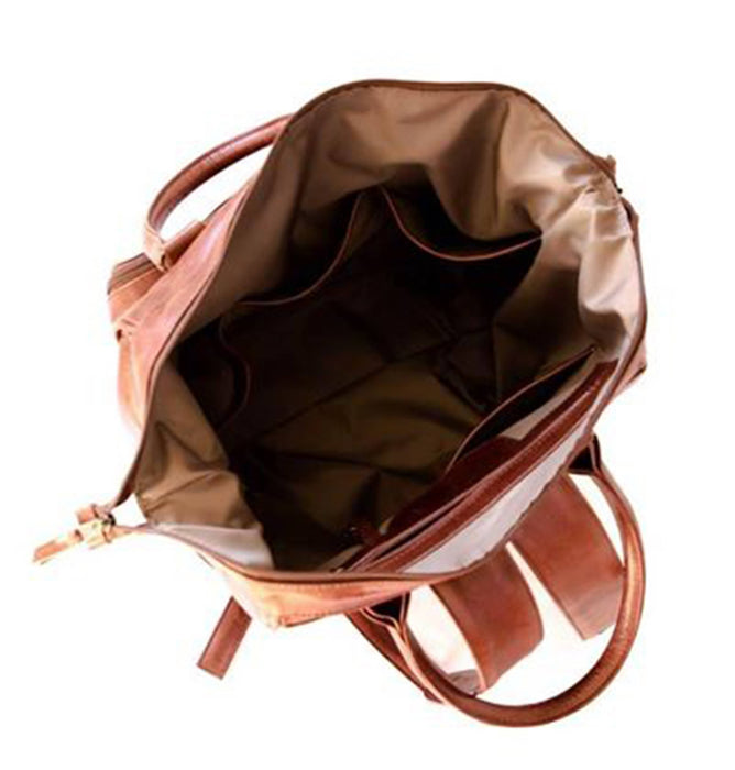 Mally The Bambino Leather Diaper Backpack