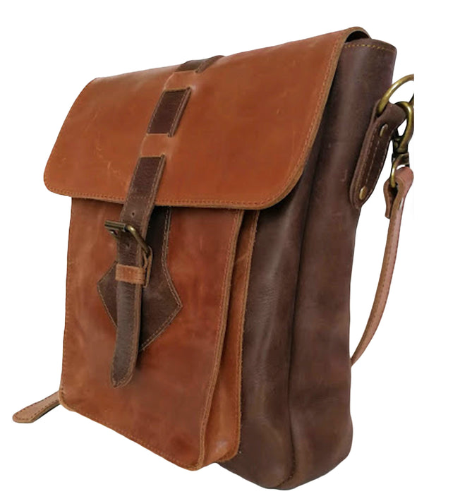 Zeri Messenger Unisex Bag, Full Grain Ethiopian Leather