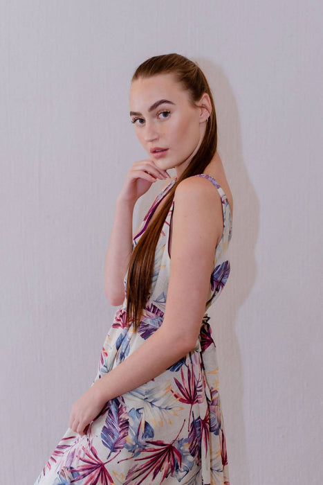Danielle Frylinck Lightweight Luxuriously Soft Rayon Linen Summer Dress