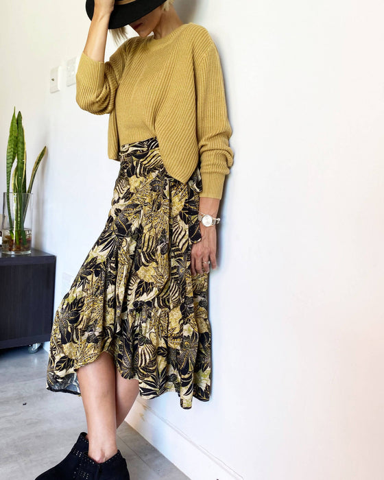 Ella Sol Gigi Ruffle Wrap Skirt