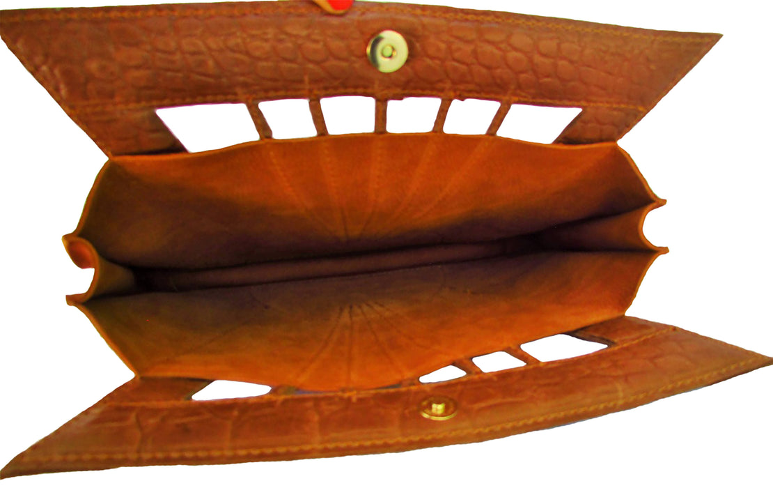Root in Style Kirar Suede Leather Clutch