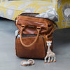 Mally The Bambino Leather Diaper Backpack