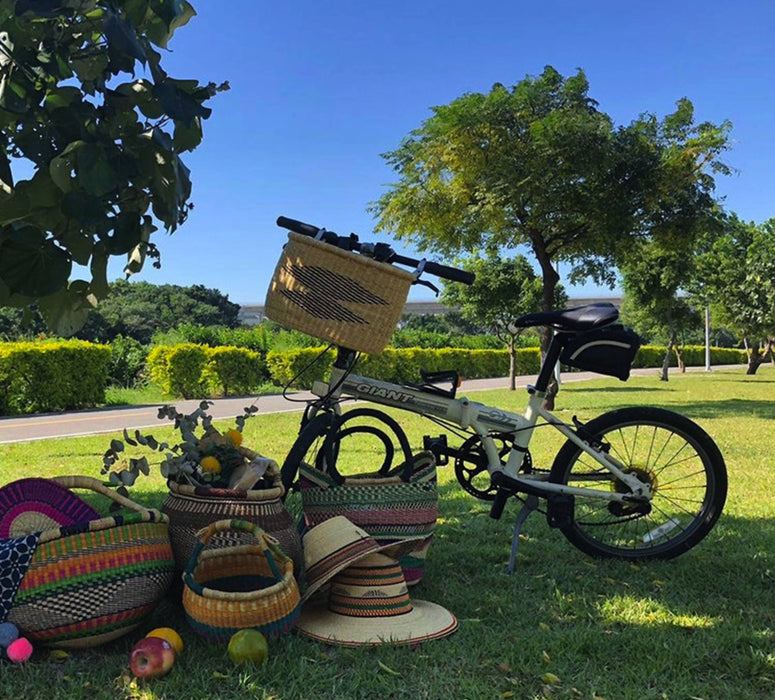 AfricanheritageGH Handwoven Bicycle Basket