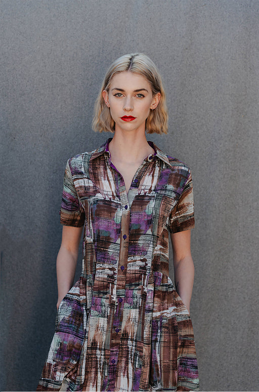 Danielle Frylinck Fortune Dress - Limited Edition Printed Shirt Dress