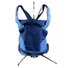 African Baby Carrier Newborn, Denim Shweshwe