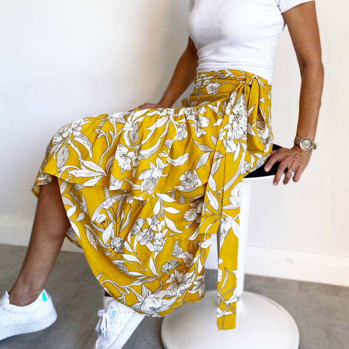 Ella Sol Gigi Ruffle Wrap Skirt