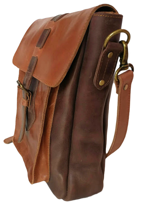 Zeri Messenger Unisex Bag, Full Grain Ethiopian Leather