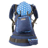 African Baby Carrier Denim-Shweshwe Deluxe (Carrier includes all accessories. carry bag, detachable moonbag)