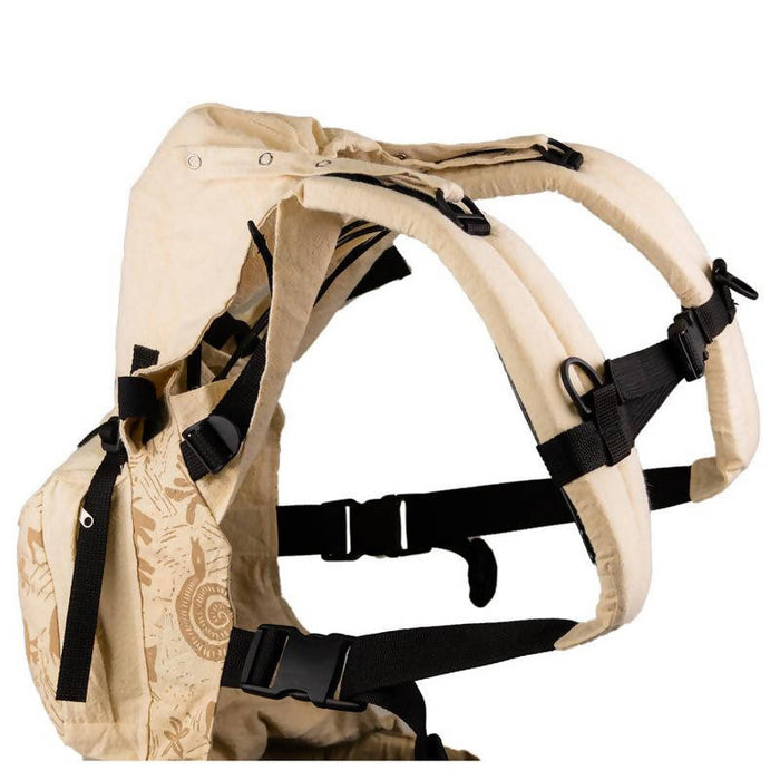 African Baby Carrier Hemp Animal Print Deluxe (Carrier includes all accessories. carry bag, detachable moonbag)