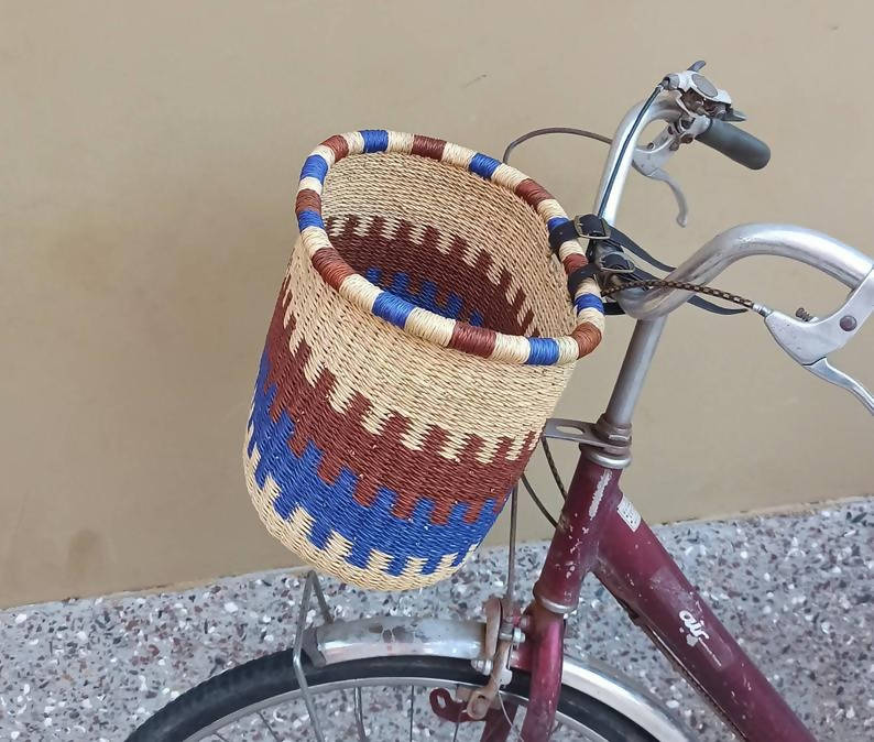 AfricanheritageGH Handwoven Bicycle Basket