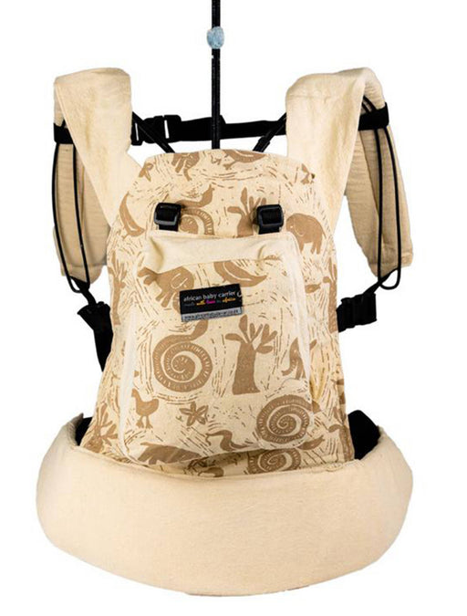 African Baby Carrier Hemp Animal Print Original (Simple, Light weight for all occasions)