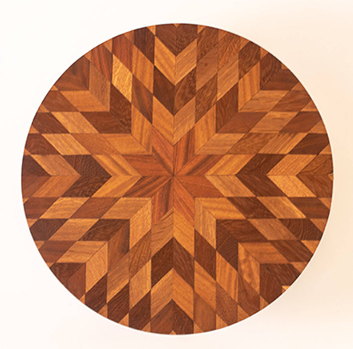 Kaowa Design Wooden Mosaic Table, Sunflower 60