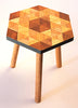 Kaowa Design Wooden Mosaic Table, Honey 40