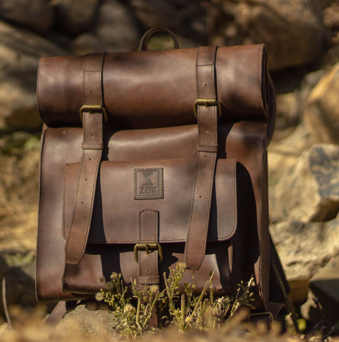 Zeri Handmade Vintage Leather Backpack