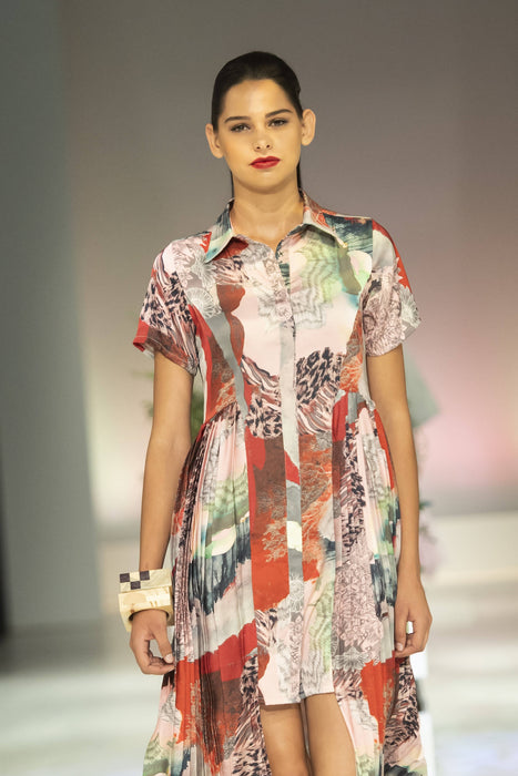 Danielle Frylinck Fortunova Satin Shirt Dress - Limited Edition For The Runway 2020 SA Fashion week