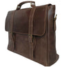 Zeri Messenger Classic Laptop Bag for Men, Full Grain Ethiopian Leather.