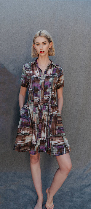 Danielle Frylinck Fortune Dress - Limited Edition Printed Shirt Dress