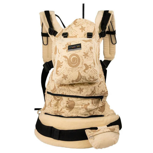 African Baby Carrier Hemp Animal Print Deluxe (Carrier includes all accessories. carry bag, detachable moonbag)