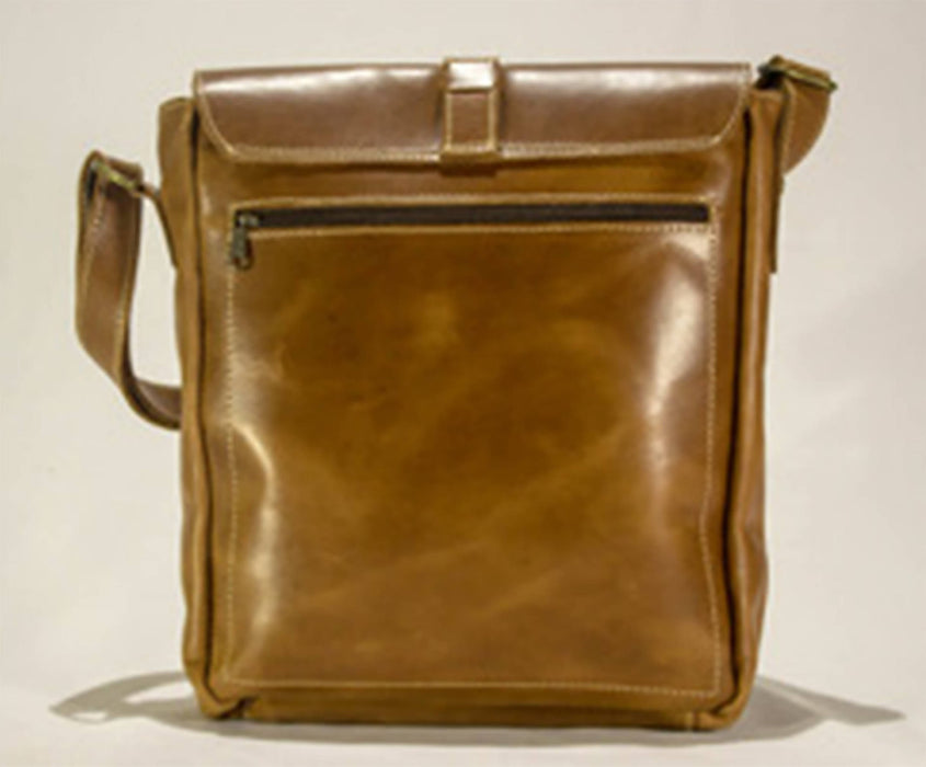 Zeri Leather Messenger Bag - Genuine Leather